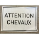 Sticker "Attention chevaux"